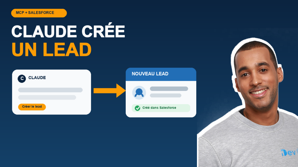 Claude crée un lead Salesforce avec le serveur MCP